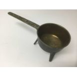 18th century bronze skillet, moulded Wasborough 2 to the handle