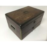 Victorian mahogany jewellery box