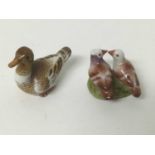 Meissen style porcelain miniature toy