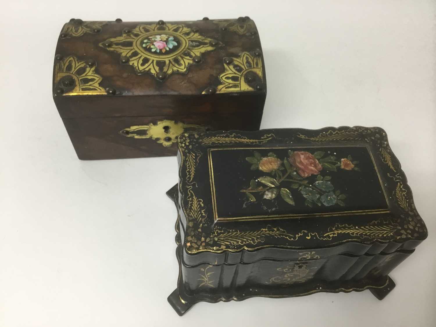 Two Victorian tea caddies