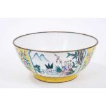 Chinese Canton enamel bowl