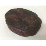 18th / 19th century Chinese cinnabar lacquer box