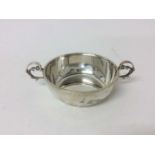 Silver two handled bowl