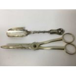 Pair of George IV silver gilt grape scissors