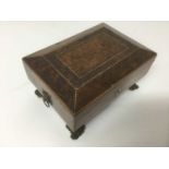 Rare George IV Burr yew jewellery box