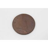 Scarce Georgian Auctioneers token with arm with gavel crest ' Going a going 1795' and ' Payable at C