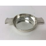 Silver two handled quache