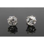 Diamond stud earrings