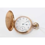 Early 20th century Waltham 9ct gold closed face pocket watch