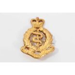 Gold regimental brooch for the Royal Medical Corps, tests as approximately 18ct gold.