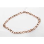 9ct gold oval link chain