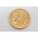 Luxembourg gold commemorative coin dated 9-4-1953,6.5 grams