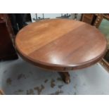 Mid-19th century mahogany circular breakfast table