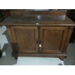 Victorian mahogany enclosed cupboard