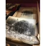 Collection old photographs including local scenes by Adolphus Tear, other pictures and unframed prin