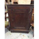 Georgian oak corner cupboard