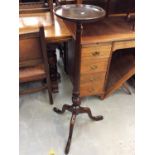 1920s mahogany torchere stand.