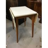 Vintage Formica topped kitchen table together with an Italian musical table (2)