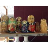 Group Russian dolls