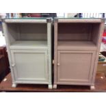 Pair of Lloyd Loom bedside tables and linen box