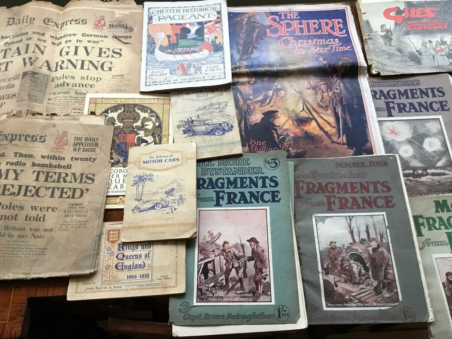 Mixed group of ephemera to include items of Second World War interest, Bruce Bairnsfather Fragments - Image 2 of 4