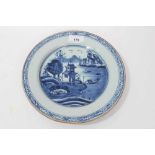 18th century English delft dish