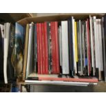 Two boxes of auction catalogues and other exhibition catalogues to include Chatsworth, Christies and