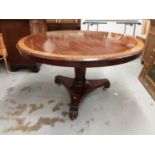 Large 19th century circular breakfast table