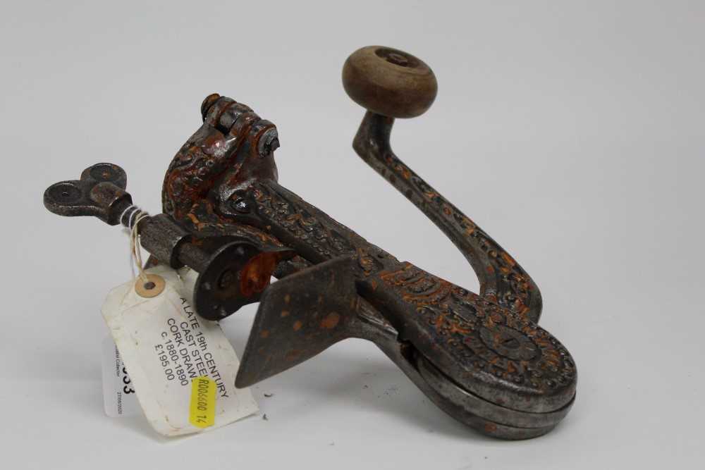 Victorian patent tabletop corkscrew