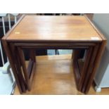 1970s teak nest of three occasional tables