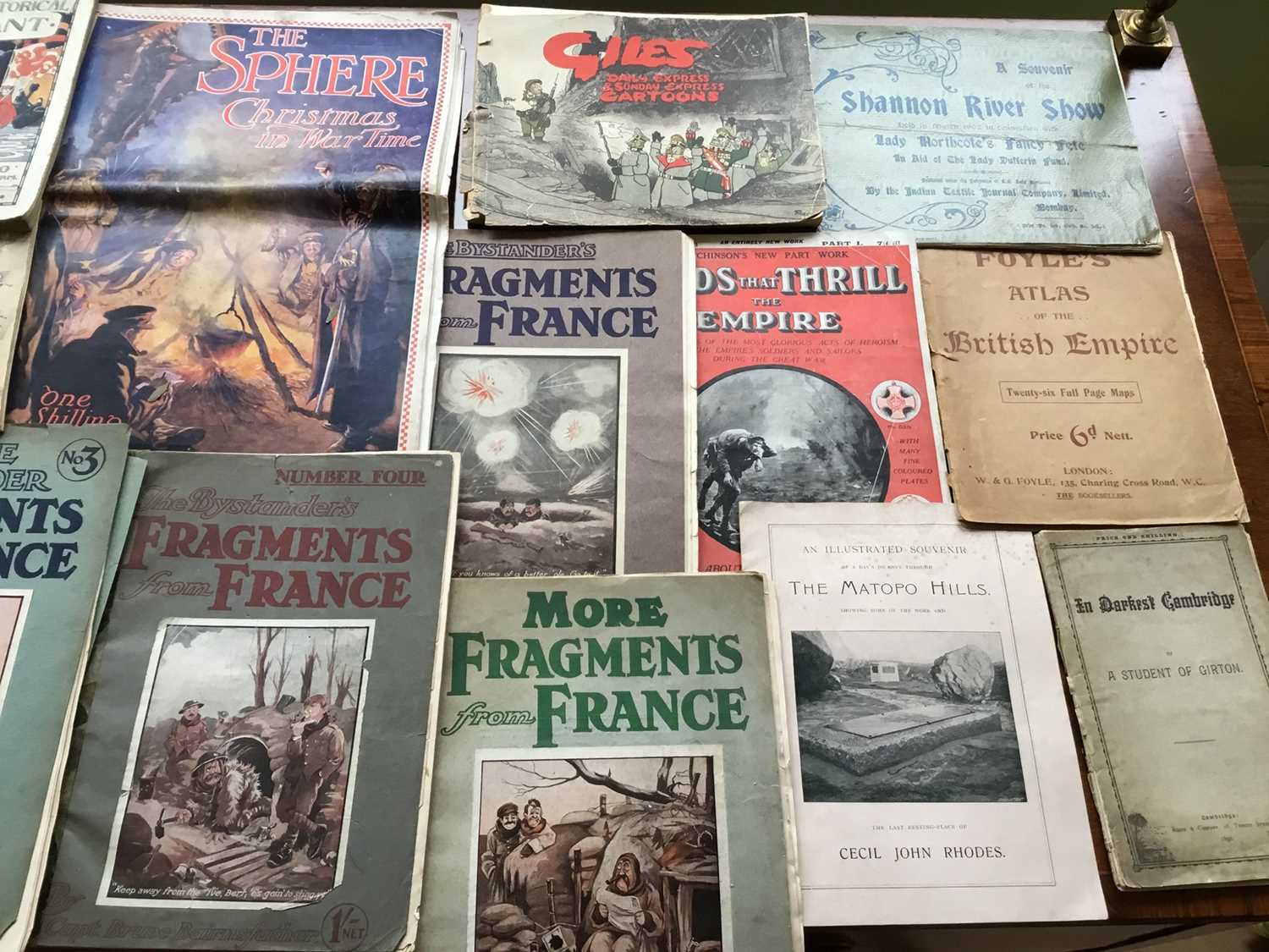 Mixed group of ephemera to include items of Second World War interest, Bruce Bairnsfather Fragments