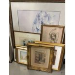 Diana Green, 20th century, watercolour - still life, pair of coaching prints, watercolour of old tow