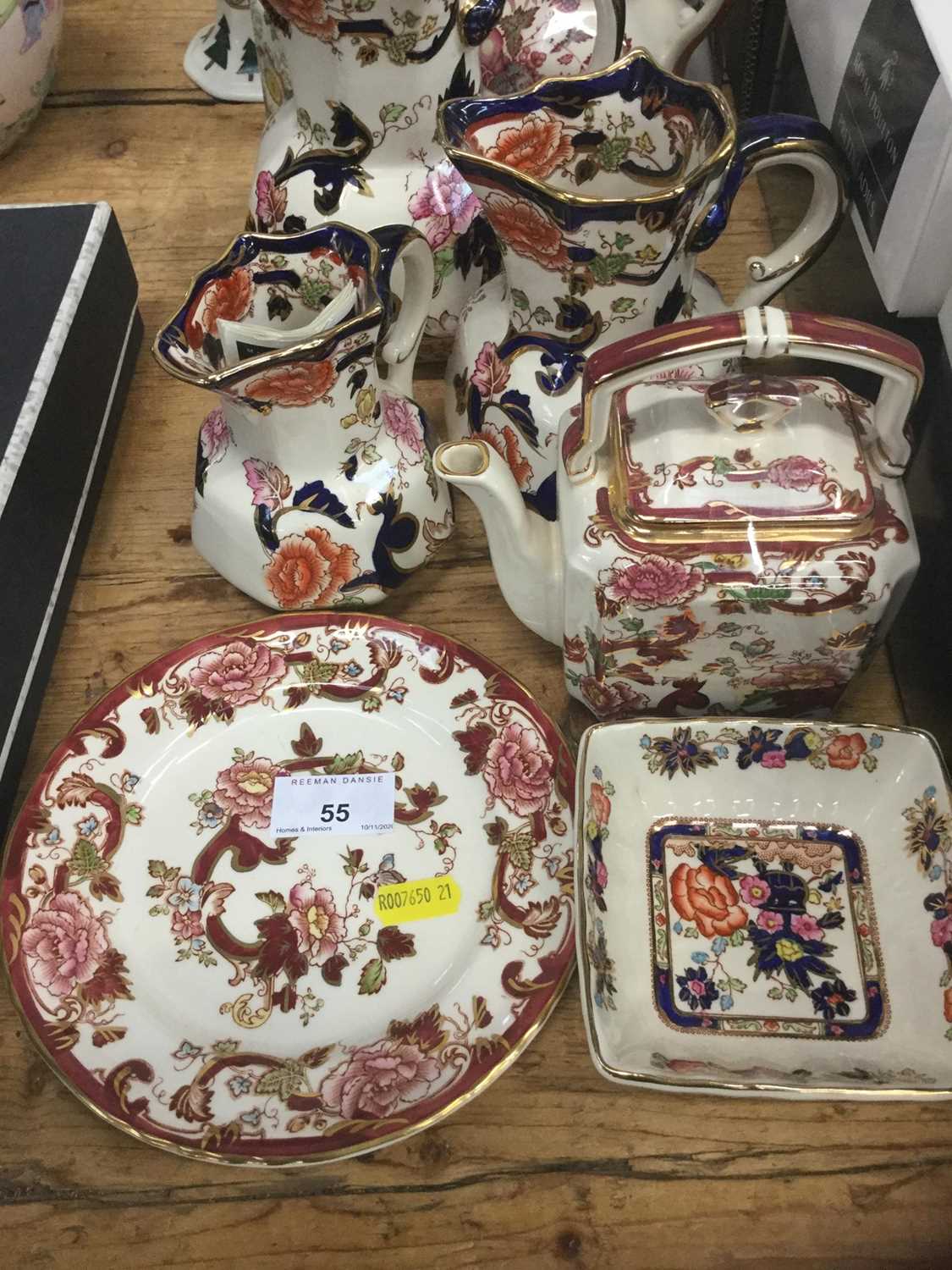 Collection of Mason's Ironstone pottery items