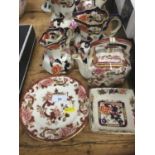 Collection of Mason's Ironstone pottery items