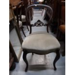Set of six Victorian mahogany chairs and similar set of four