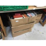 Seven boxes of mixed naval and military books