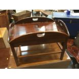 Georgian-style Mahogany Butlers table on stand