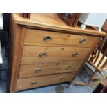 19th century four drawer chest.