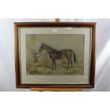 William Wasdell Tricket - pastel study of a horse, signed and framed