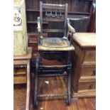 Late Victorian child's high chair