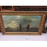 J. S. Nazer (late 19th century), oil on canvas shipping scene signed and dated 1898
