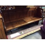 Victorian pine pew