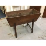 Antique elm dough bin