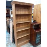 Pine open bookcase