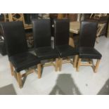 Four leather chairs