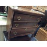 Oak chest of three drawers