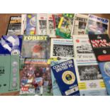 Selection 1970s - 90s football programmes including Colchester United, Ipswich Town and others