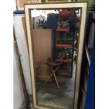 Gilt and cream painted wall mirror and three others