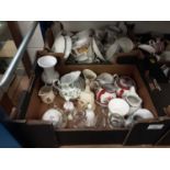 Large collection of teawares including Royal Albert, Colclough and Duchess - 8 boxes