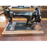 Vintage Singer sewing machine in case